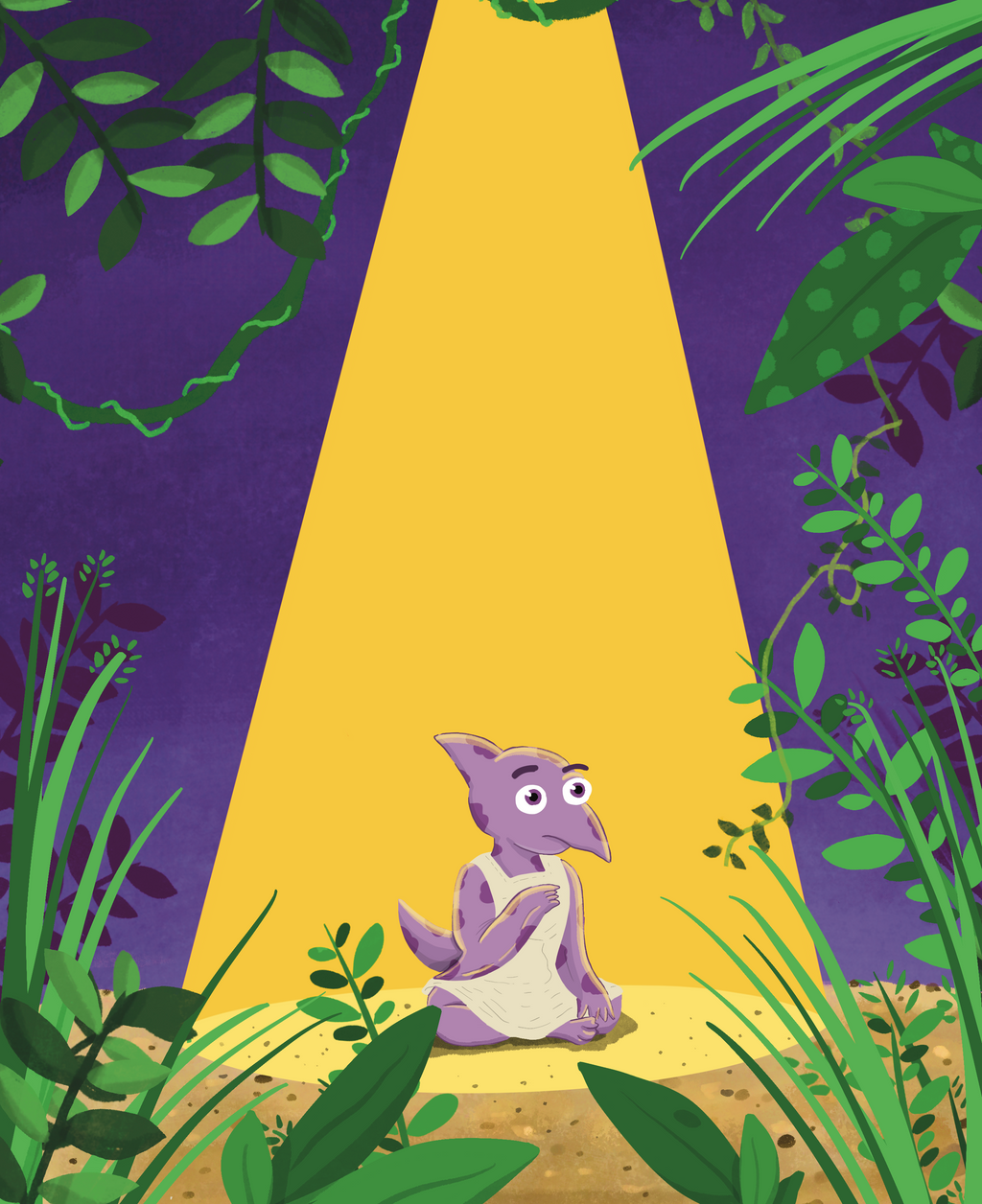 Pterodactyl Spotlight Print