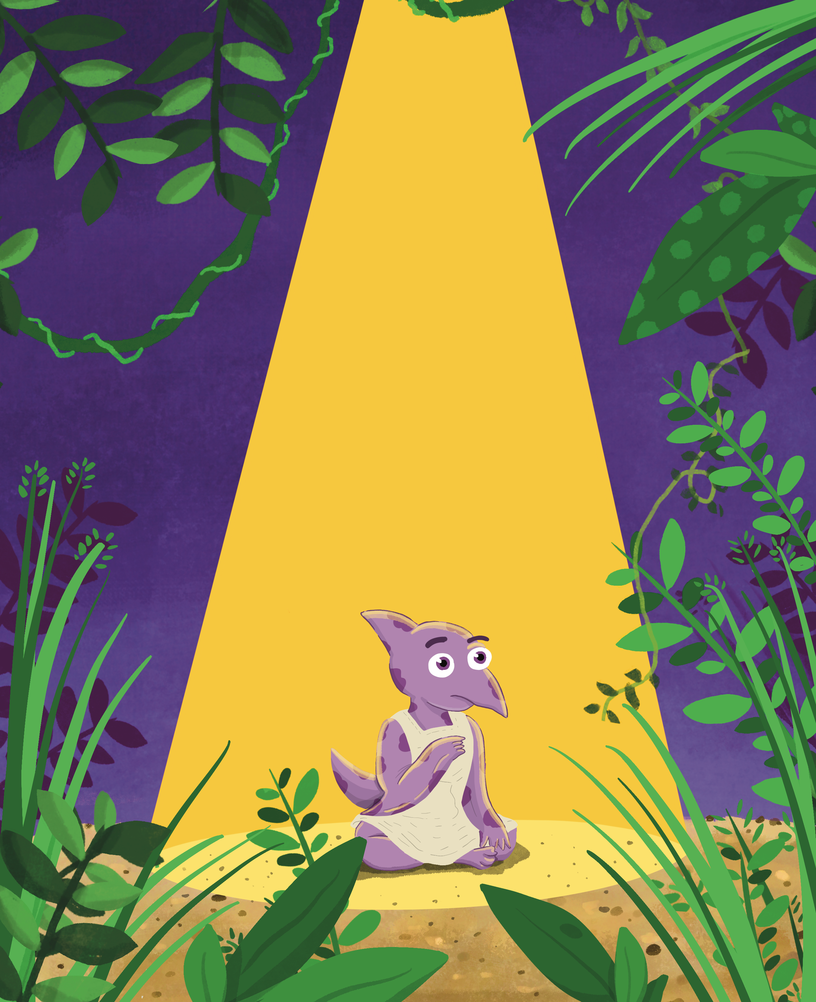 Pterodactyl Spotlight Print