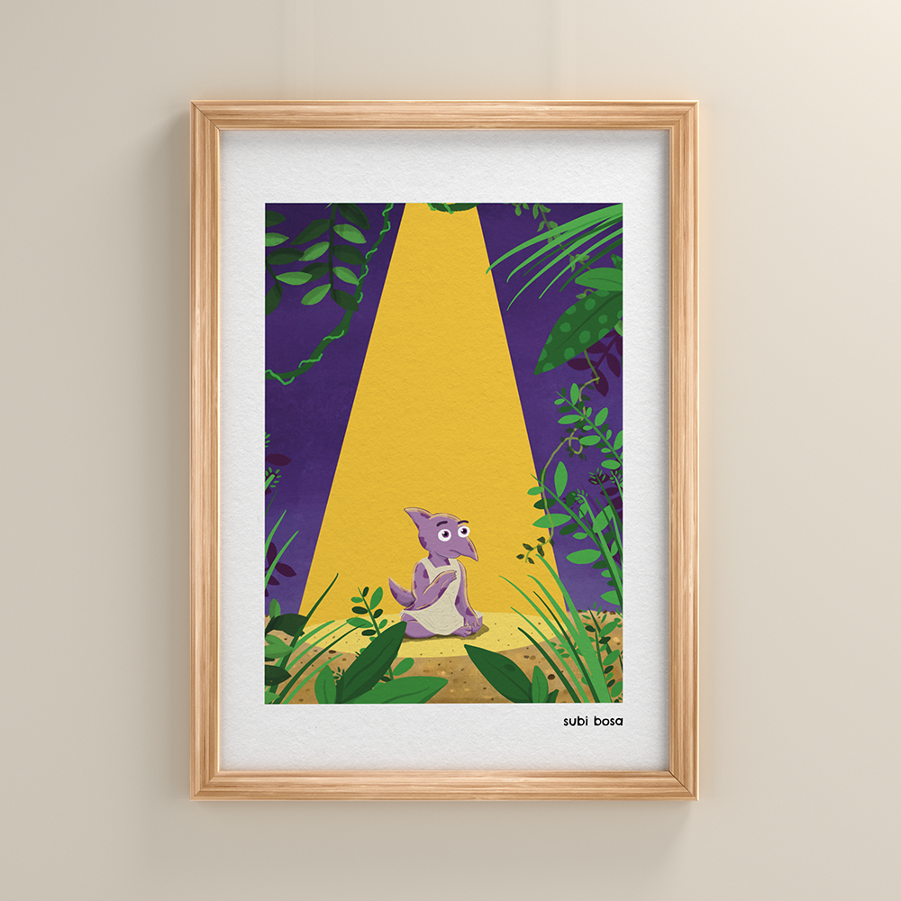 Pterodactyl Spotlight Print