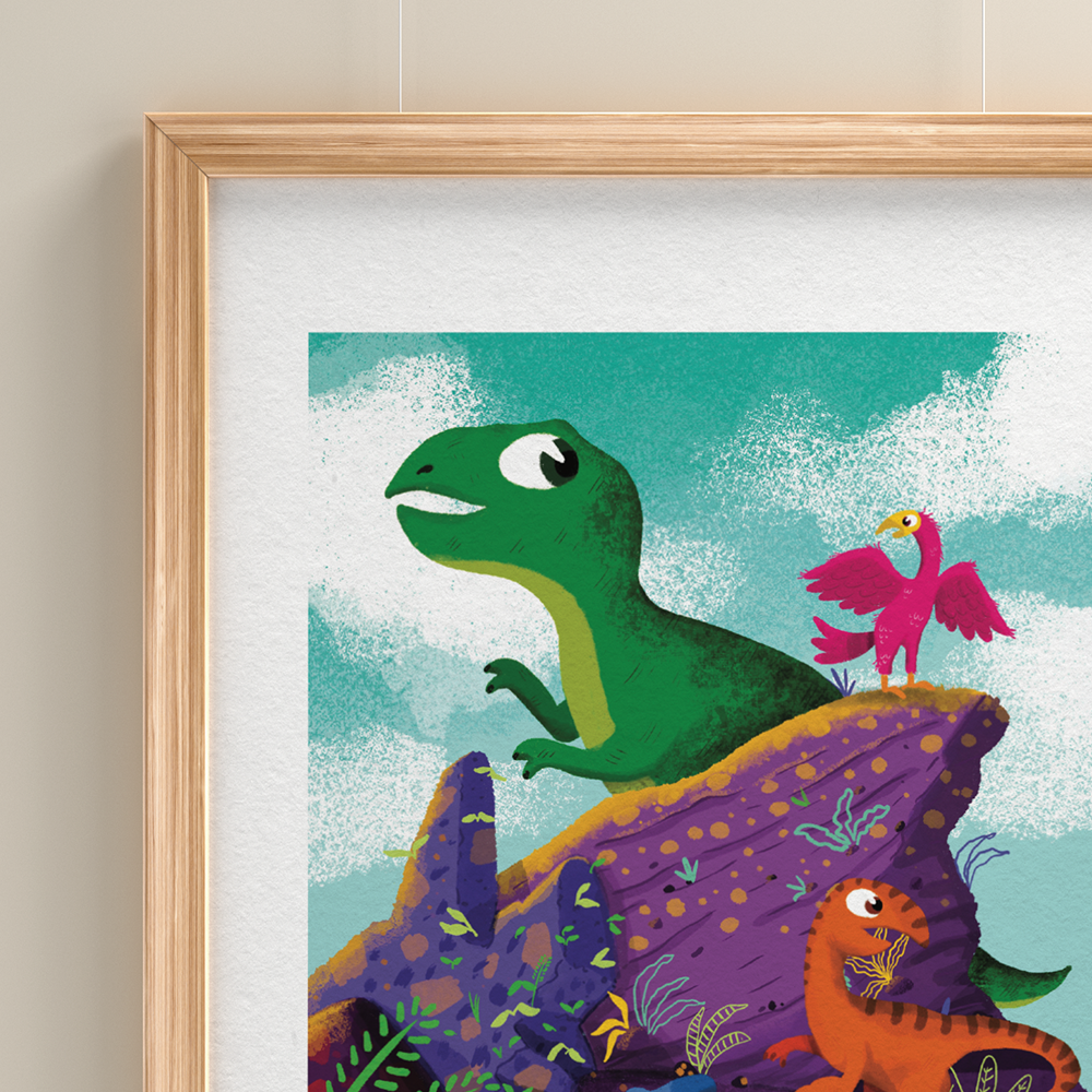 Dinosaur Party Print