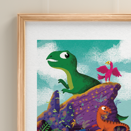 Dinosaur Party Print