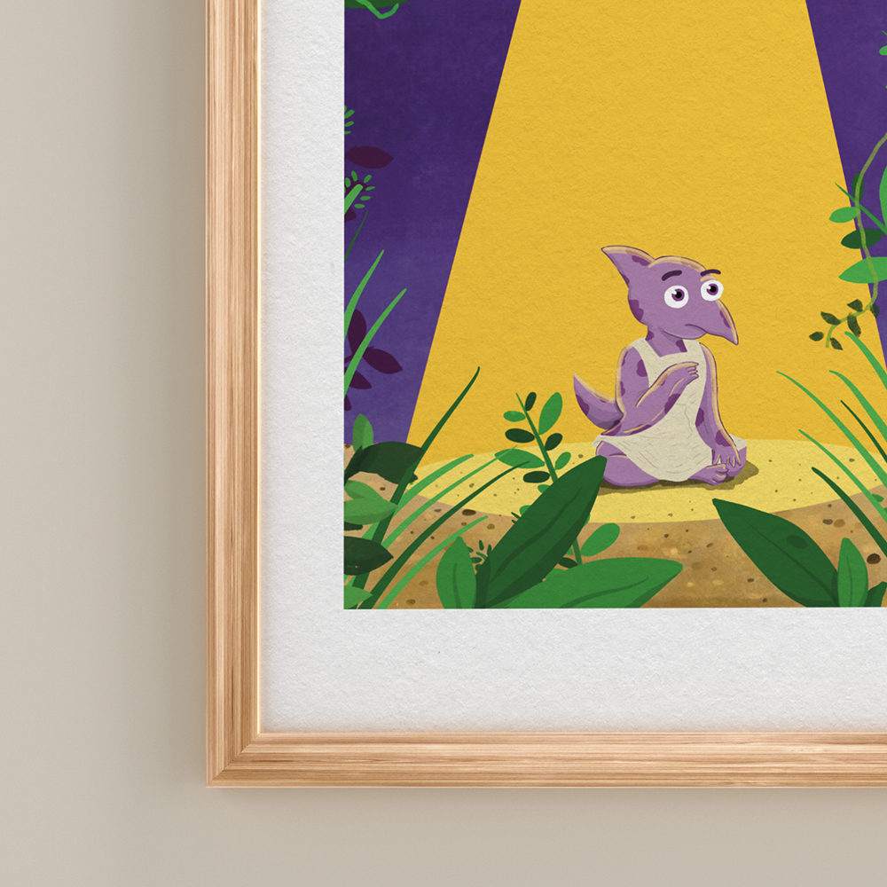 Pterodactyl Spotlight Print